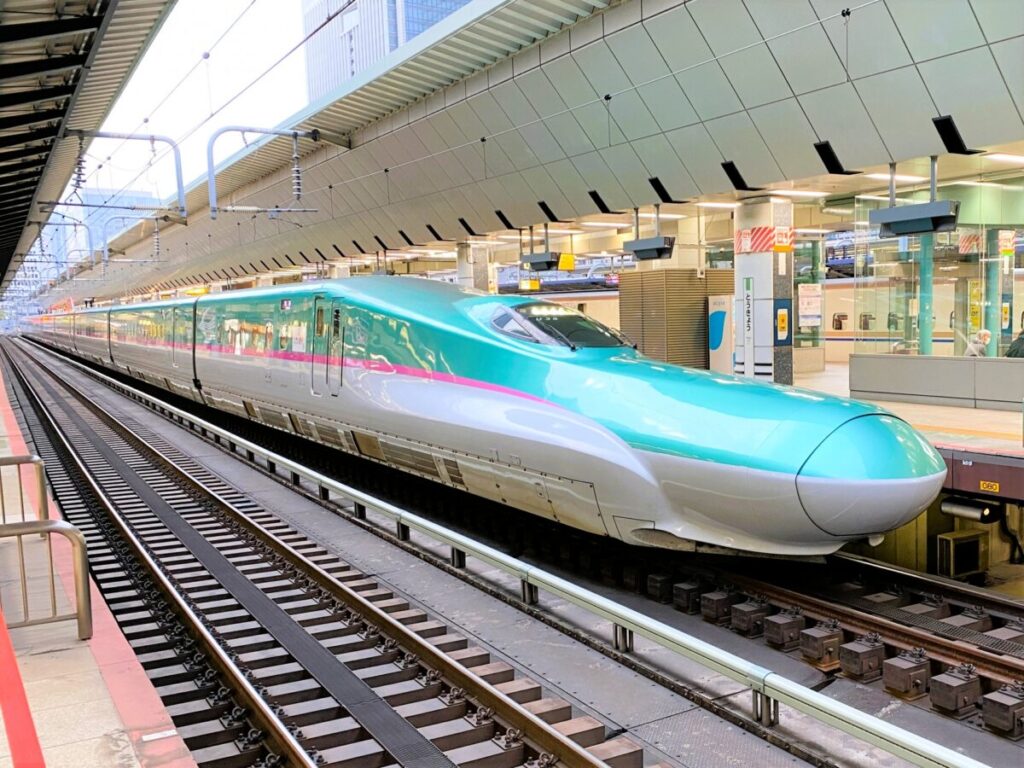 Hayabusa Shinkansen high-speed train from Tokyo to Hokkaido