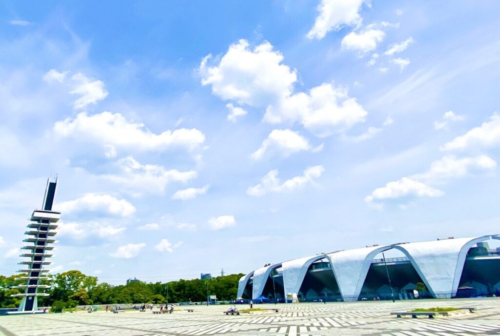 Komazawa Olympic Tower in Tokyo’s park