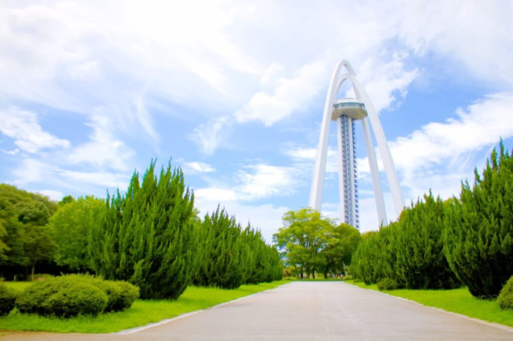Tower Park landmark in Ichinomiya City