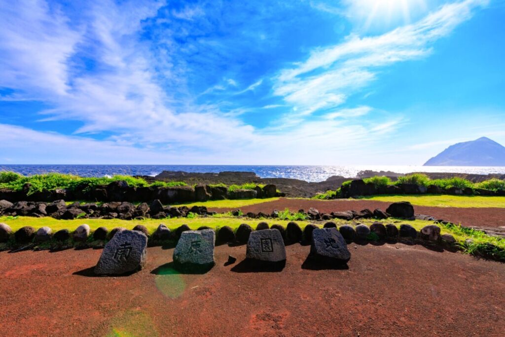 Rocky Nanbara Senjoiwa Coast in Hokkaido