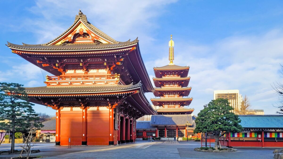 Senso-ji Temple in Asakusa, Tokyo’s oldest and most famous Buddhist temple