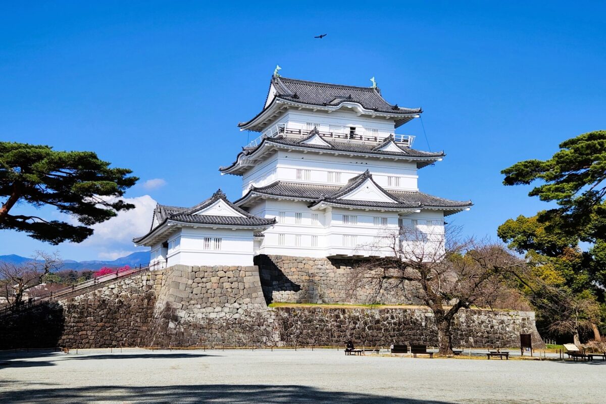 Odawara Castle in Kanagawa Japan, historic samurai castle and landmark