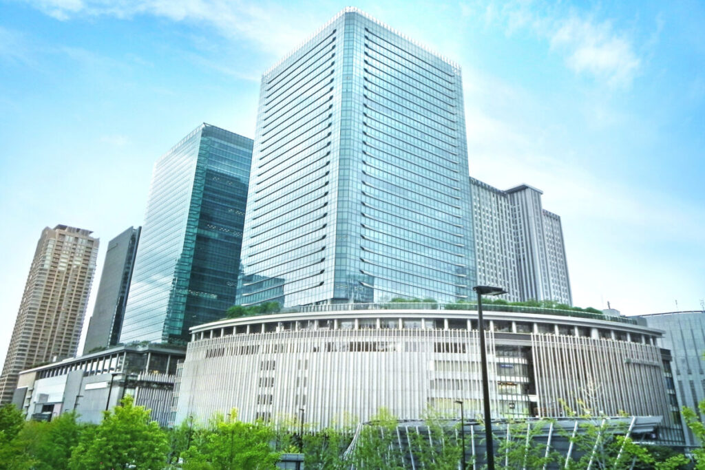 Grand Front Osaka in Umeda, modern shopping and business complex in Osaka Japan